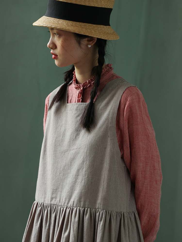 Yarn-Dyed Linen Niche Lace Shirt【s0000006908】