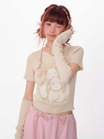 Rabbit Knit With Arm Warmers【s0000007129】