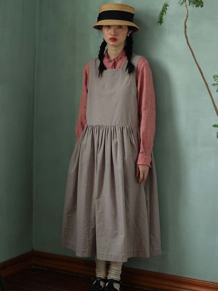 Yarn-Dyed Linen Niche Lace Shirt【s0000006908】