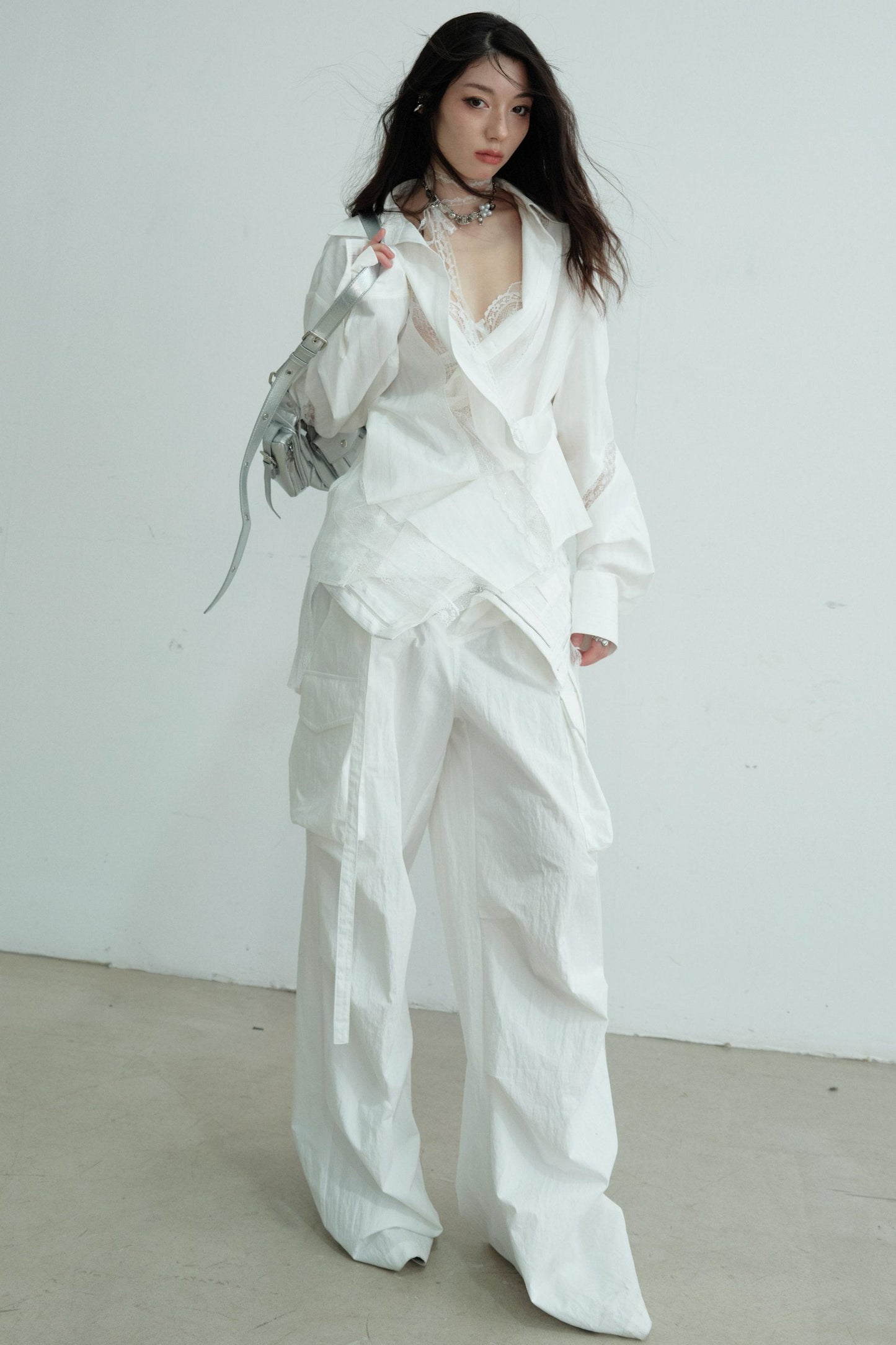 Vintage Lace Skeleton Sleeve Shirt