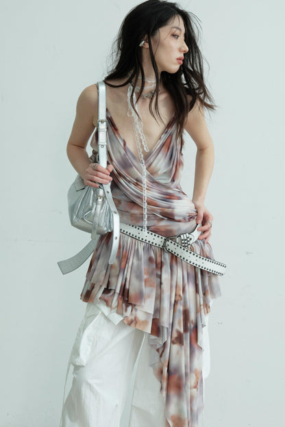 Elegant Pleated Peplum Vest