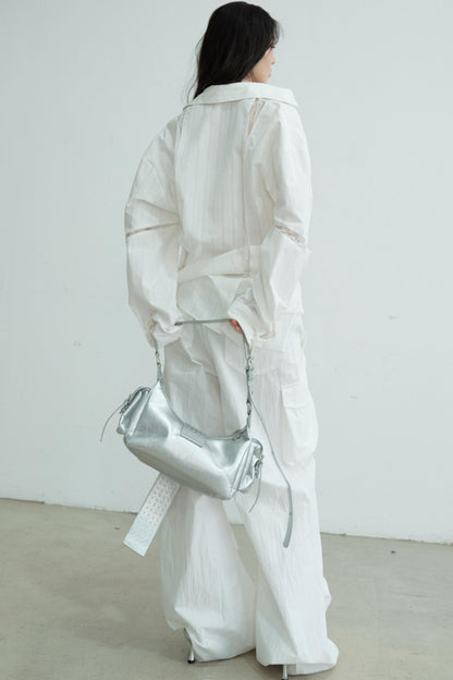 Vintage Lace Skeleton Sleeve Shirt