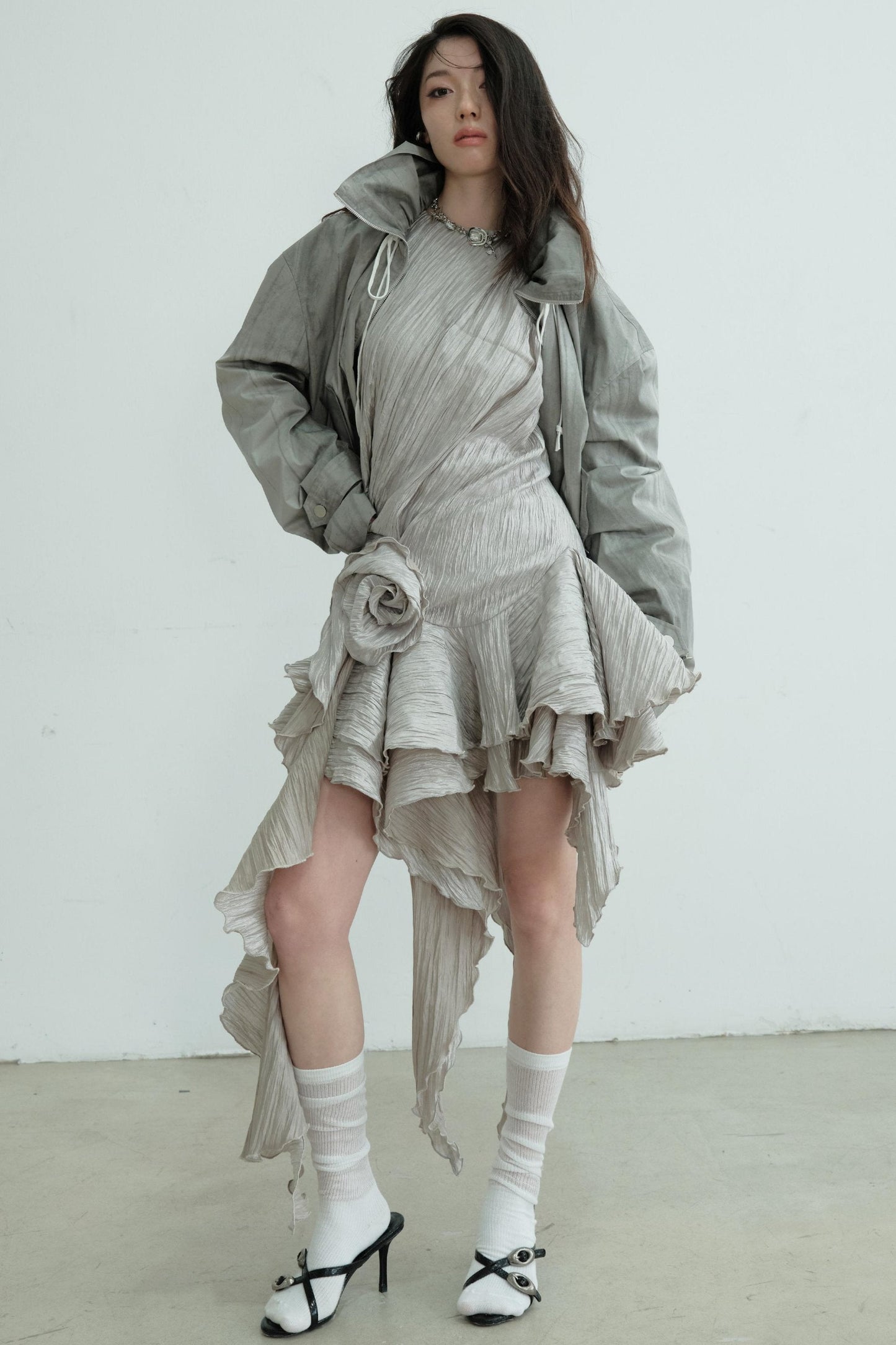 Vintage Ruffle Bloom Dress