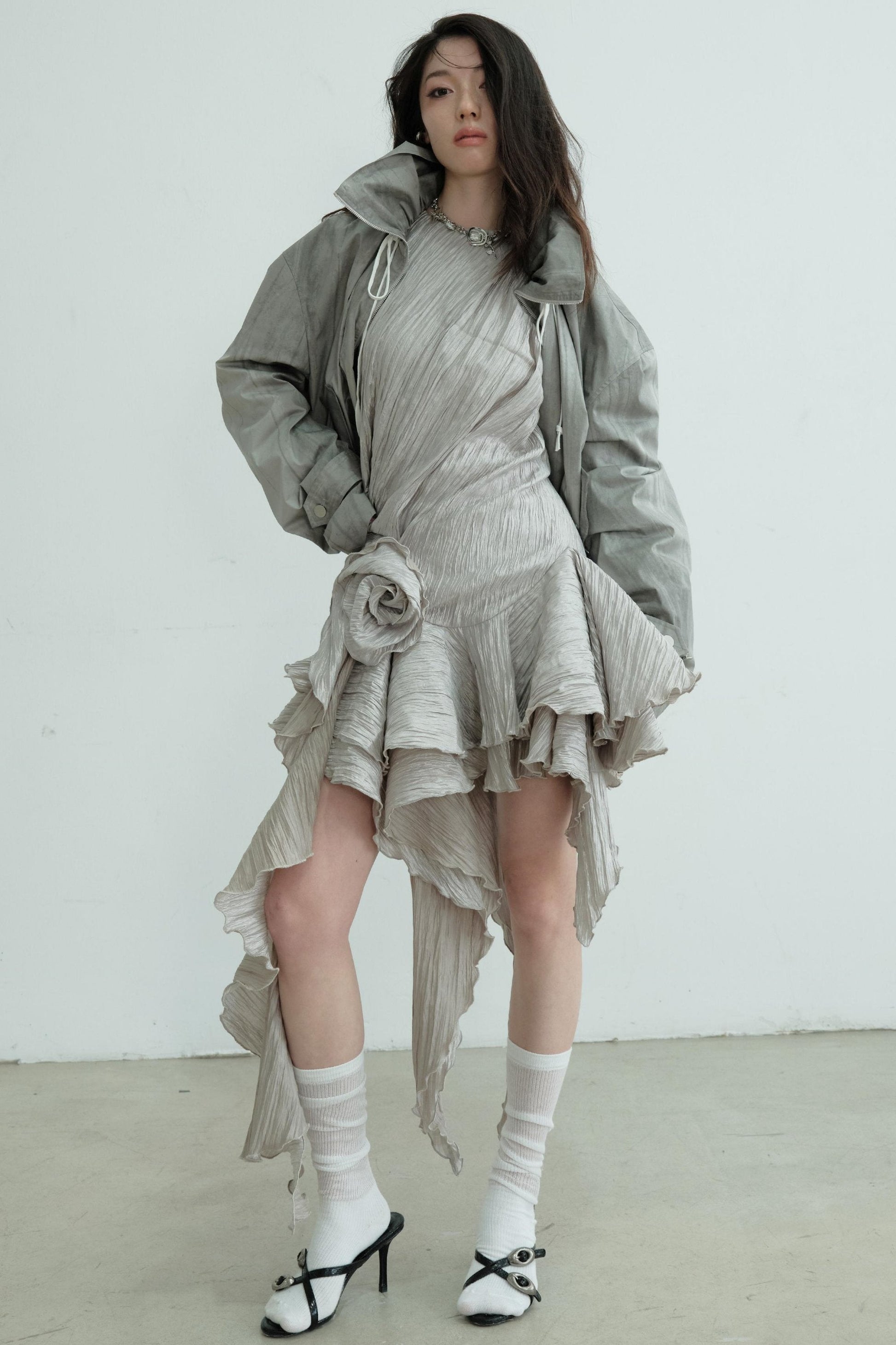 Vintage Ruffle Bloom Dress