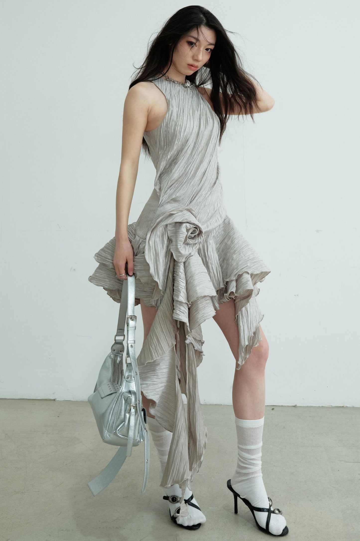 Vintage Ruffle Bloom Dress