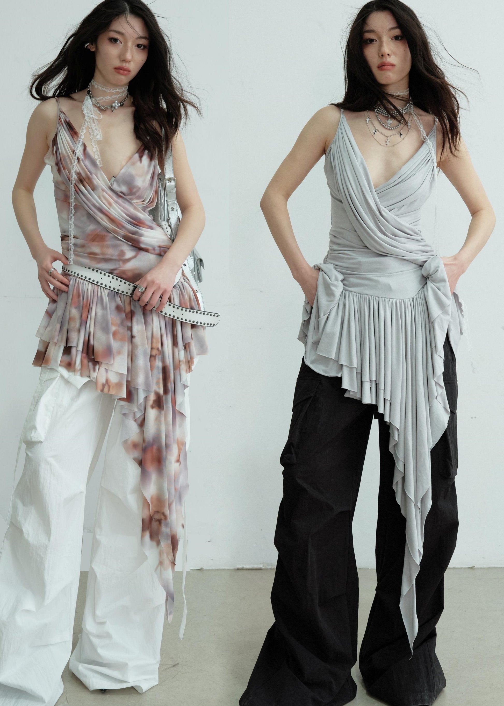 Elegant Pleated Peplum Vest