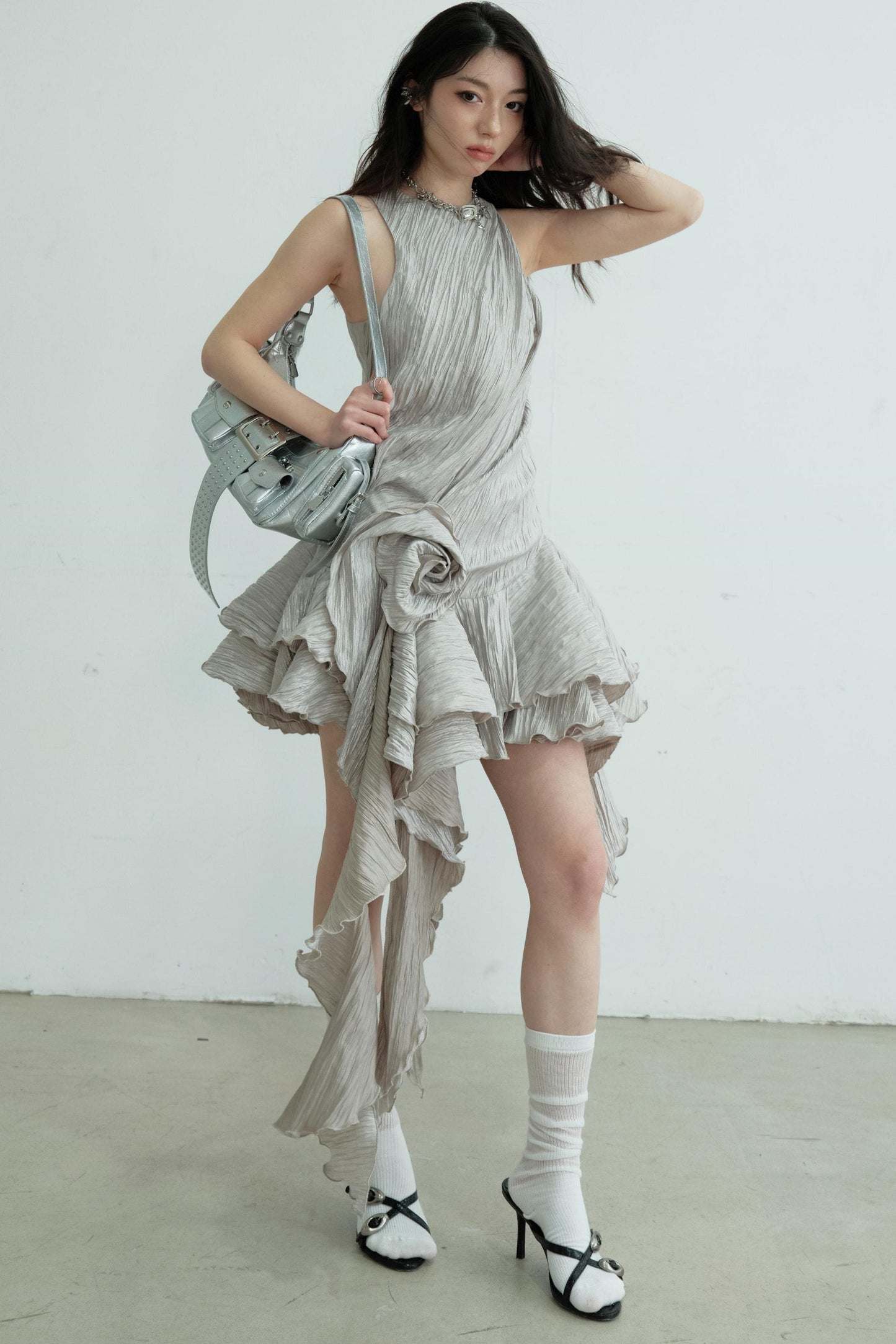 Vintage Ruffle Bloom Dress