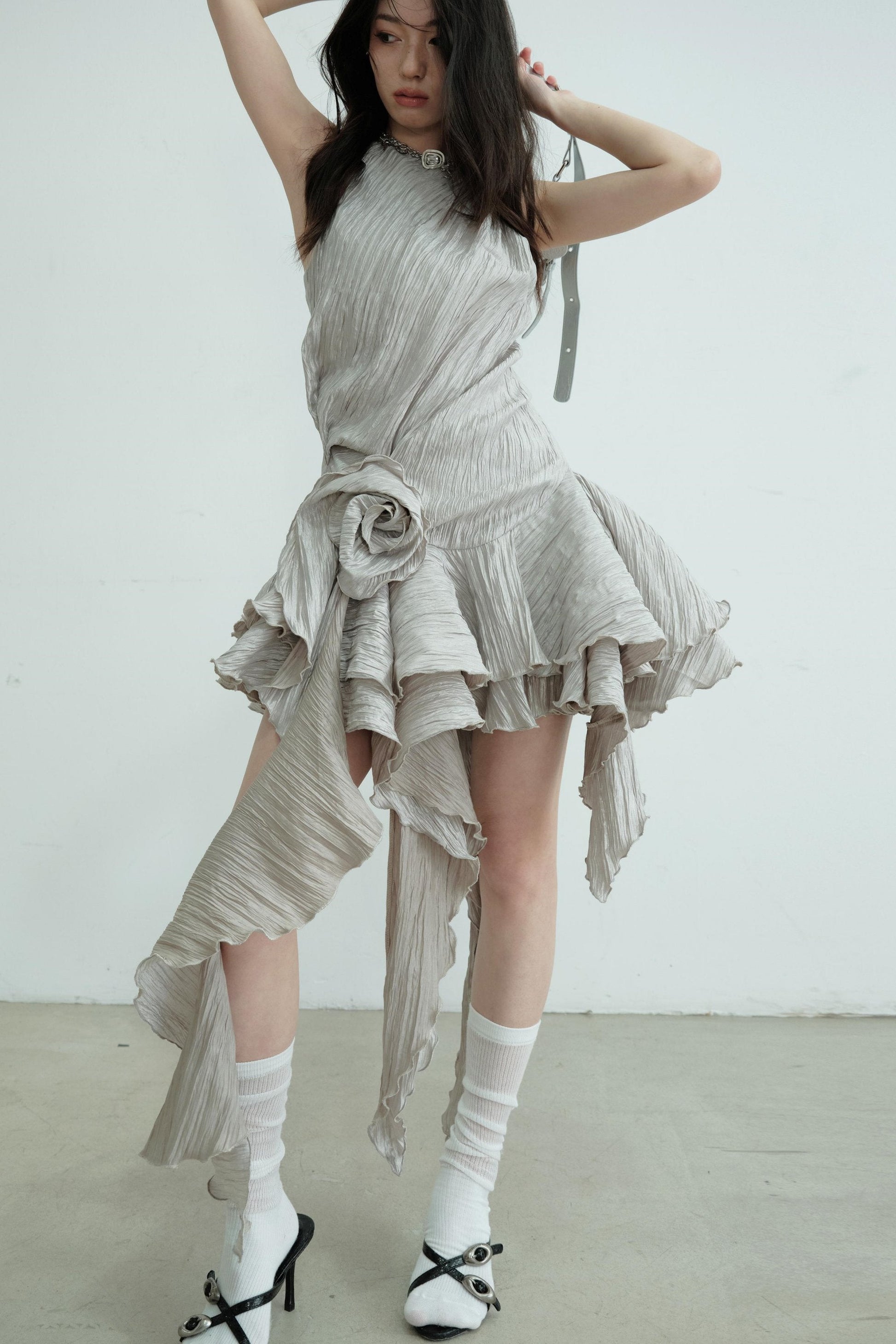 Vintage Ruffle Bloom Dress