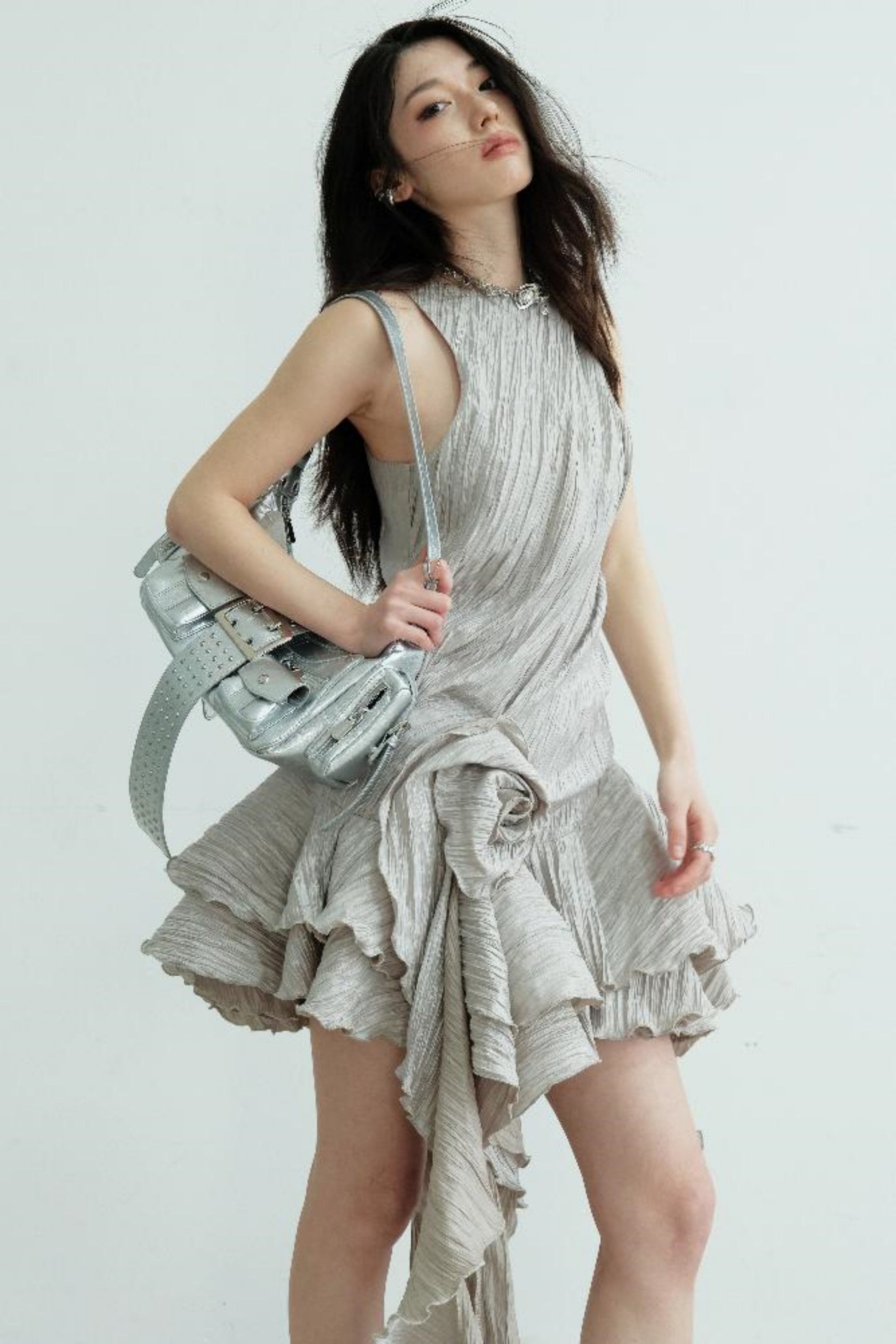 Vintage Ruffle Bloom Dress