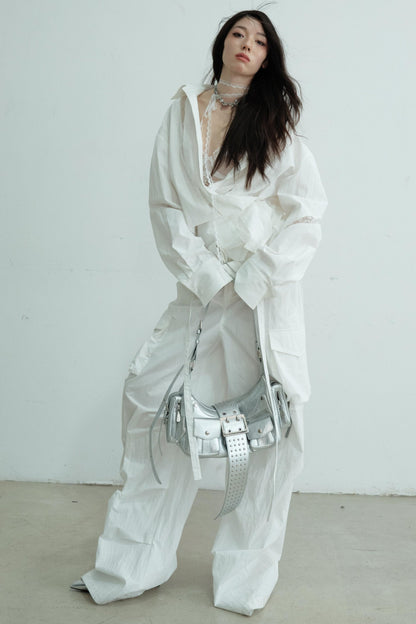 Vintage Lace Skeleton Sleeve Shirt