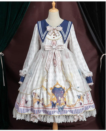 OCELOT - Classic Lolita OP Sailor Collar Elegant Lolita Dress
