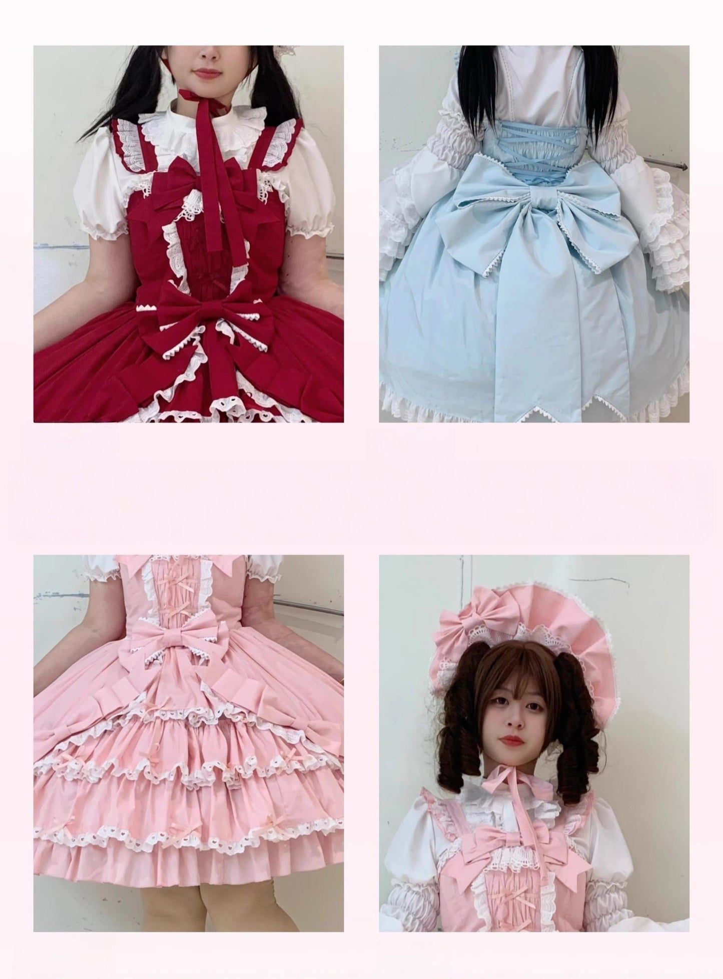 Chubby Cat Diary - Gryza - Plus Size Princess Lolita JSK, Cotton Tiered Ruffles