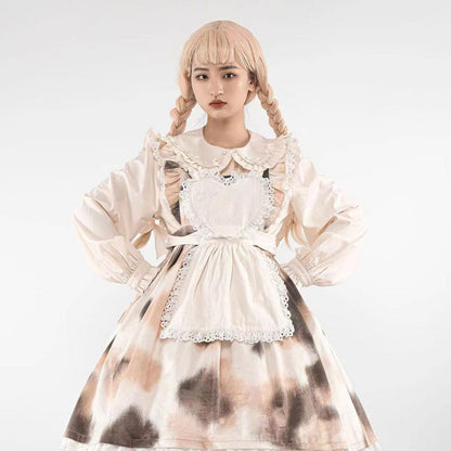 MIST - Sweet Lolita Blouse Doll Collar Lolita Shirt With Bubble Sleeve