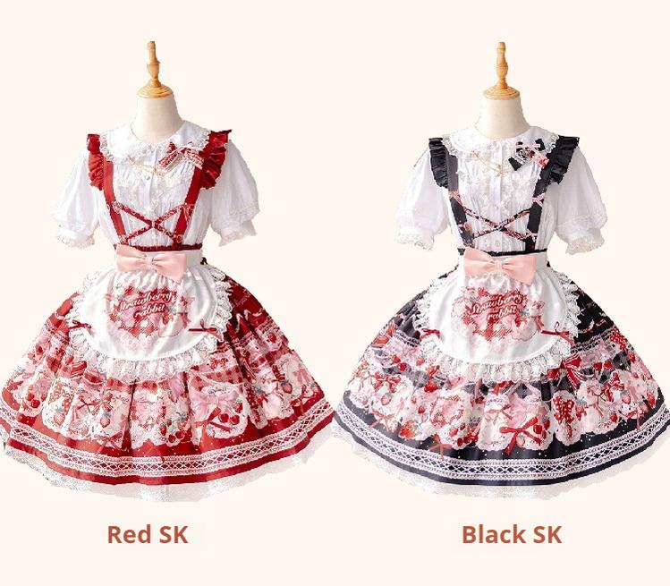 OCELOT - Sweet Lolita Lolita JSK and SK Rabbit Strawberry Dress