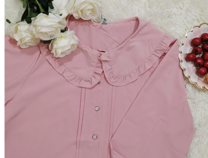 Niu Niu - Plus Size Lolita Blouse Long Sleeve Shirt