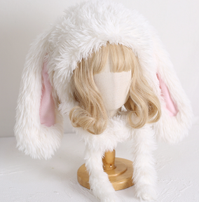 Xiaogui - Kawaii Lolita Plush Rabbit-Eared Hat