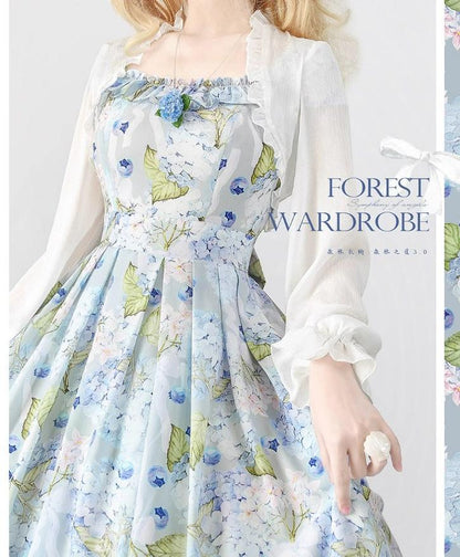 Forest Wardrobe - Forest Basket 3.0 - Vintage Lolita JSK Dress for Summer