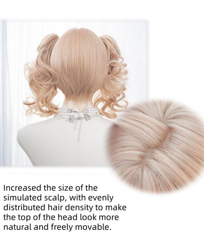 Alicegarden - Doll-like Lolita Bob Wig with Detachable Curly Ponytail
