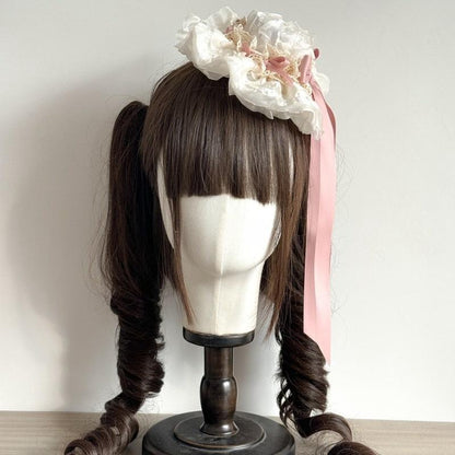 MAID - Spring of Mist - Sweet Lolita Bow Hairclip Bowler Hat KC