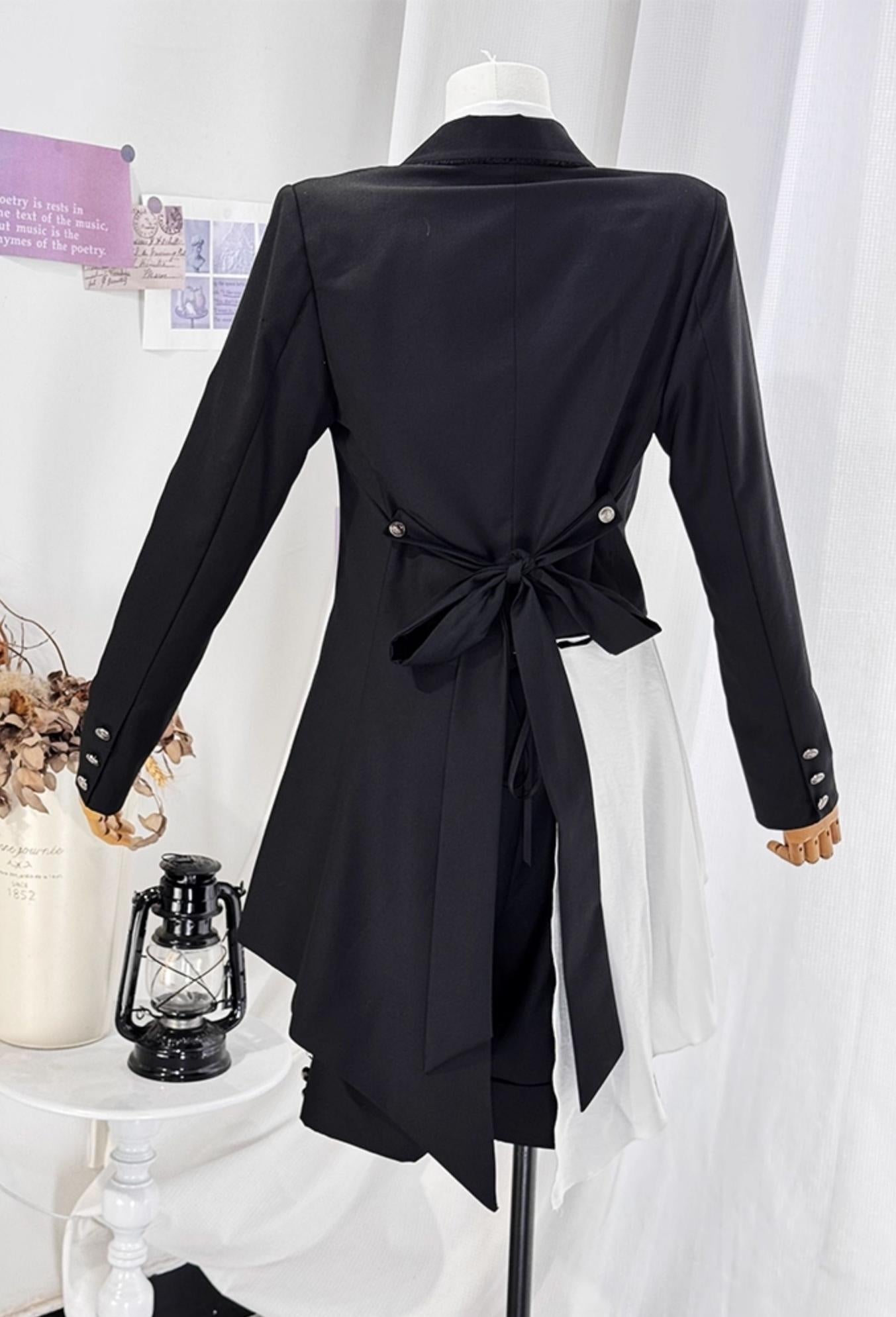 CastleToo - Black Tea Concerto - Ouji Lolita Outfit, Long Vest & Jacket