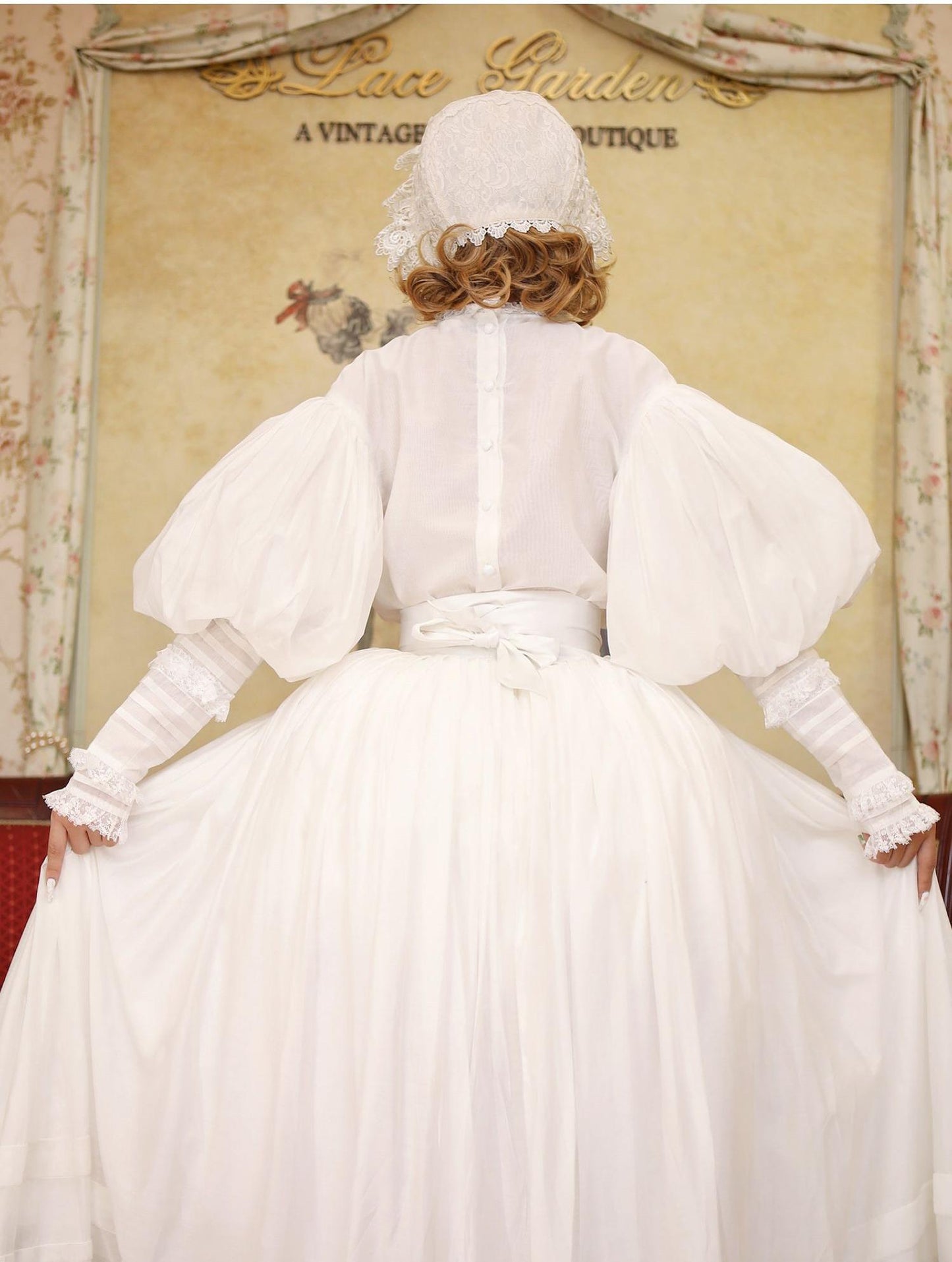 Lace Garden - Cool Summer - Vintage Lolita Victorian Shirt