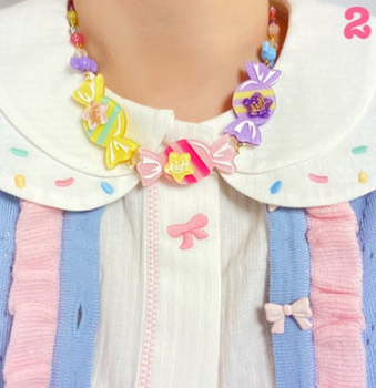 Halloween Alice - Sweet Lolita Candy-Shaped Necklace