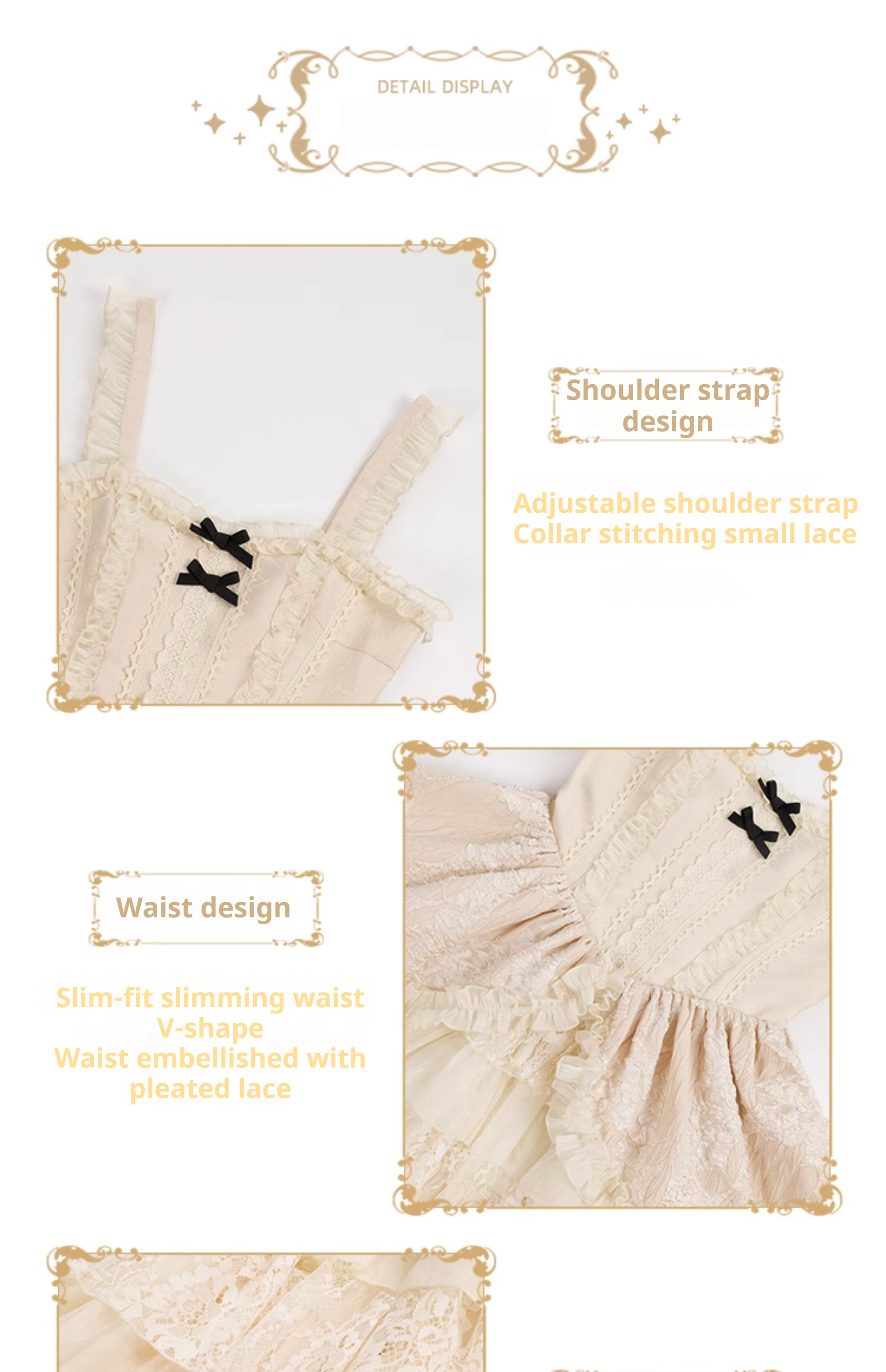 With PUJI - Music Box - Classic Lolita JSK Suit Ballet Cake Skrit