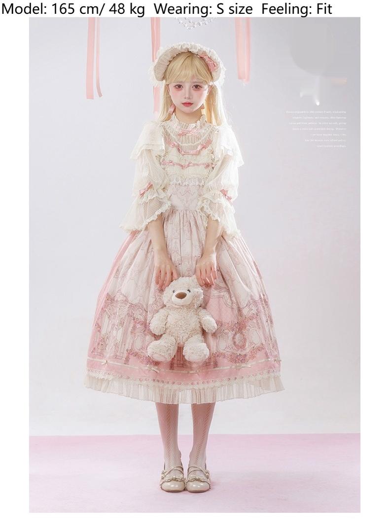 Urtto - Rococo - Spring Vintage Doll Lolita OP Dress with Light Upper