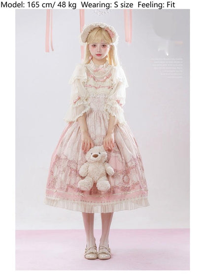 Urtto - Rococo - Spring Vintage Doll Lolita OP Dress with Light Upper