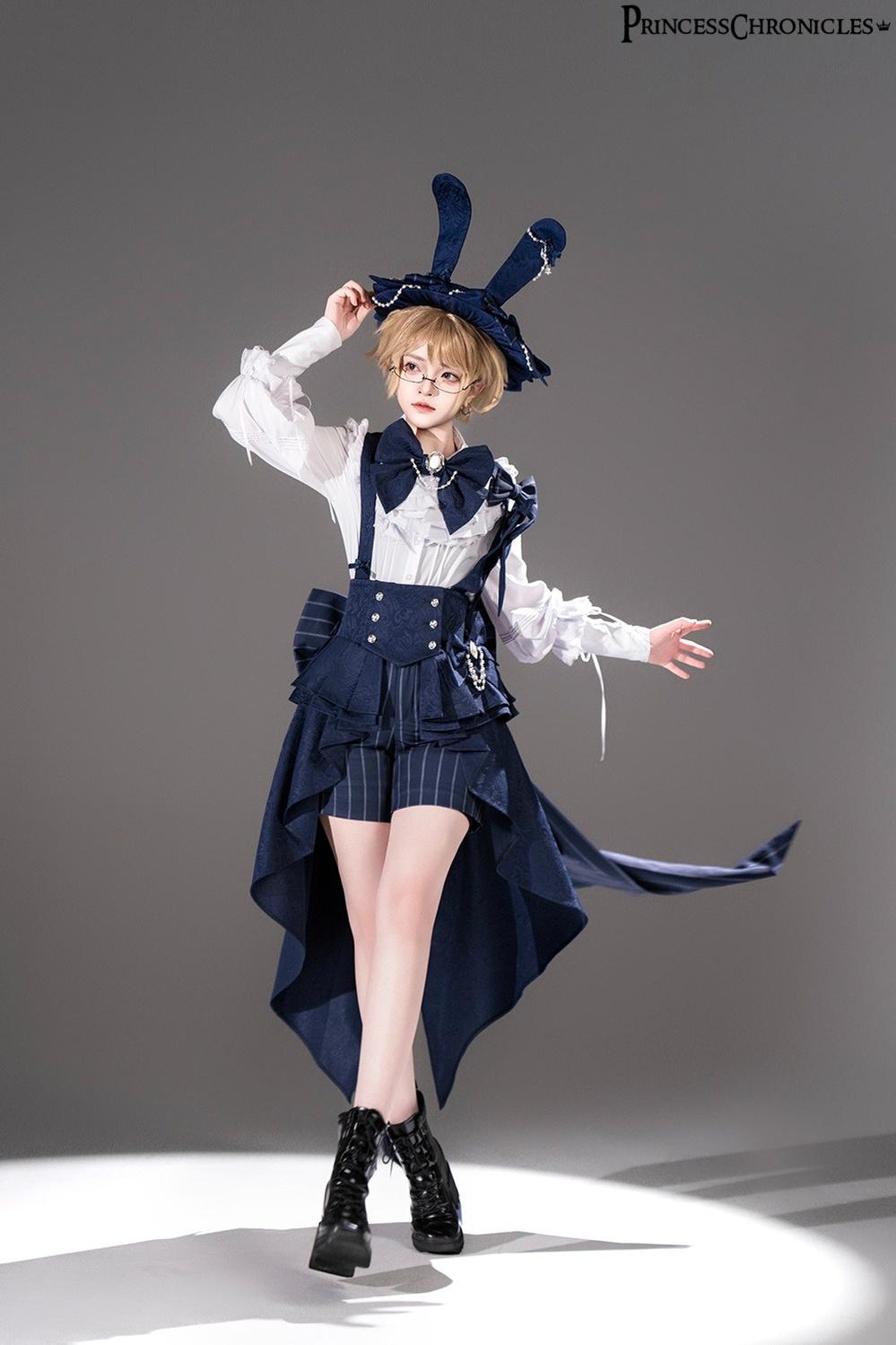 Princess Chronicles - Rabbit Theater - Ouji Lolita Suspender Waistband Shorts Set