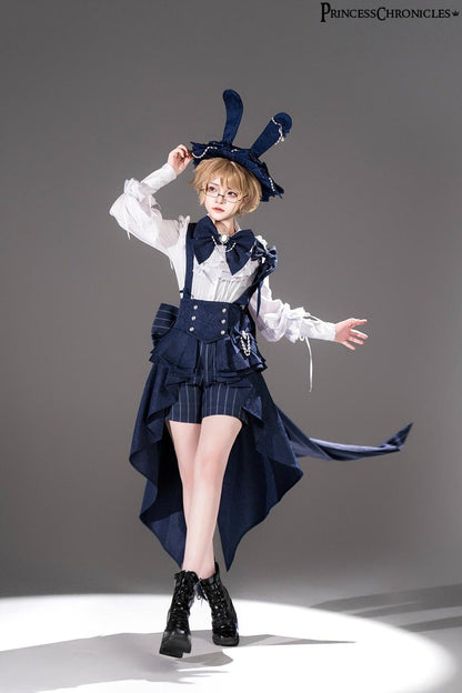 Princess Chronicles - Rabbit Theater - Ouji Lolita Suspender Waistband Shorts Set