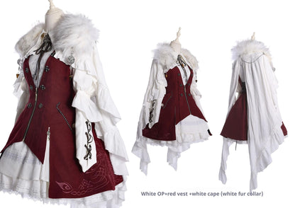 Wuyuzhe - Dragoon Knight 1.0 Version - Western Fantansy Style Suit Embroidery Dress Set Double-Sided Vest