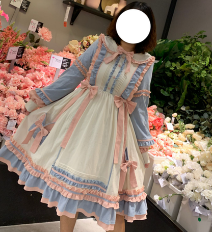 Niu Niu - Plus Size Lolita Dress Oversized OP, Long Sleeve
