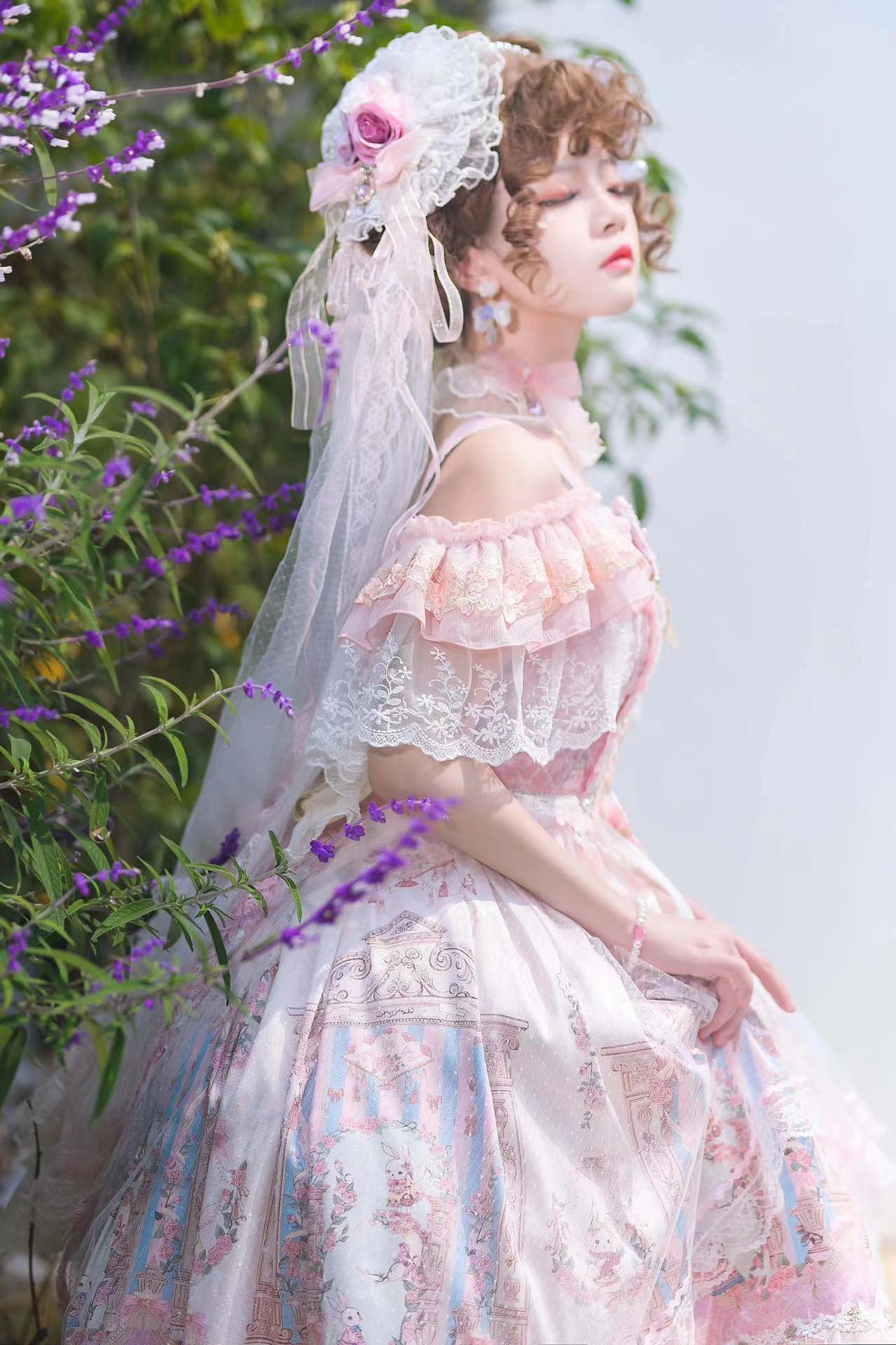 Garden Cat - Gorgeous Lolita JSK Dress Wedding Lolita Dress