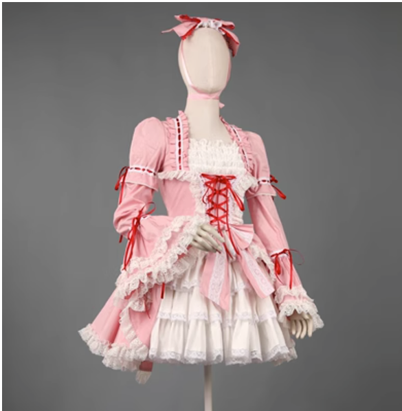 Lace Garden - Maiden Berry - Classic Pink Lolita OP Dress
