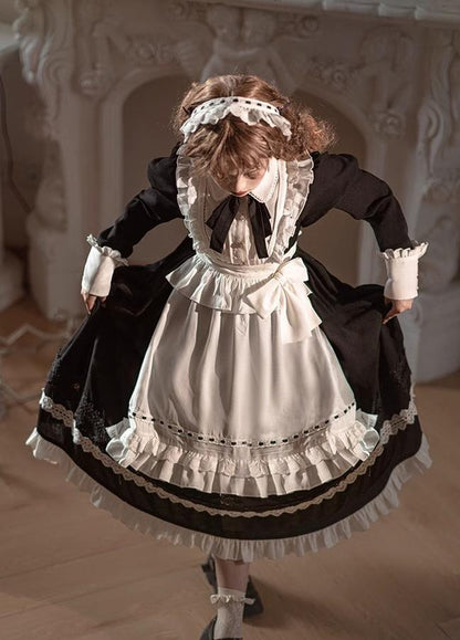 Sweet Date - Halloween Gothic Lolita OP Maid Lolita Dress Elegant Lolita OP