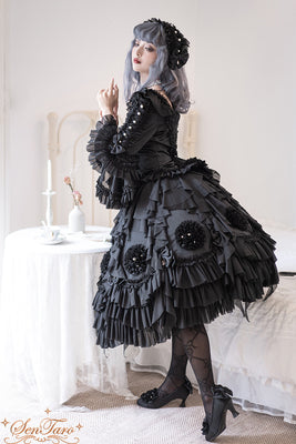 Sentaro - Snow Ear - Rococo Lolita OP Tea Party Dress