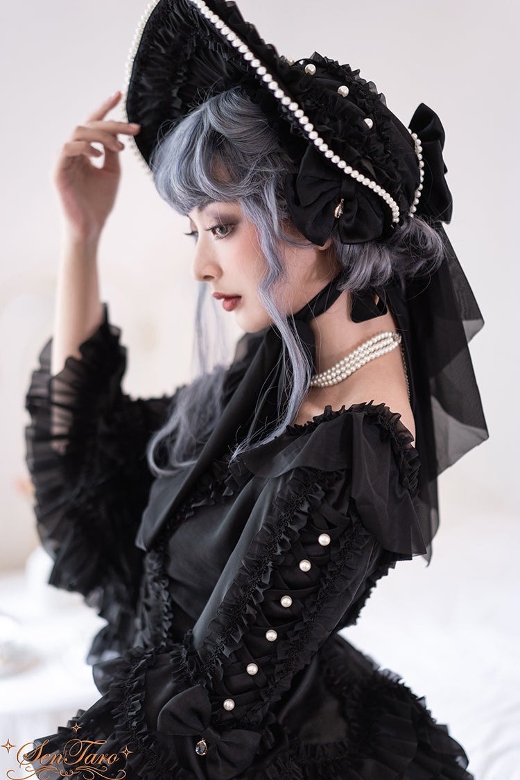 Sentaro - Snow Ear - Rococo Lolita OP Tea Party Dress