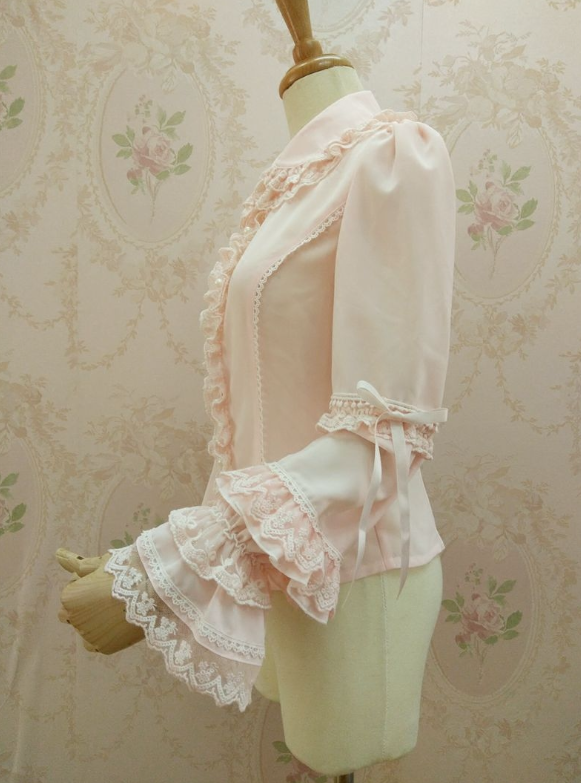 Yilia - Double-layer Flounce Chiffon Lolita Blouse