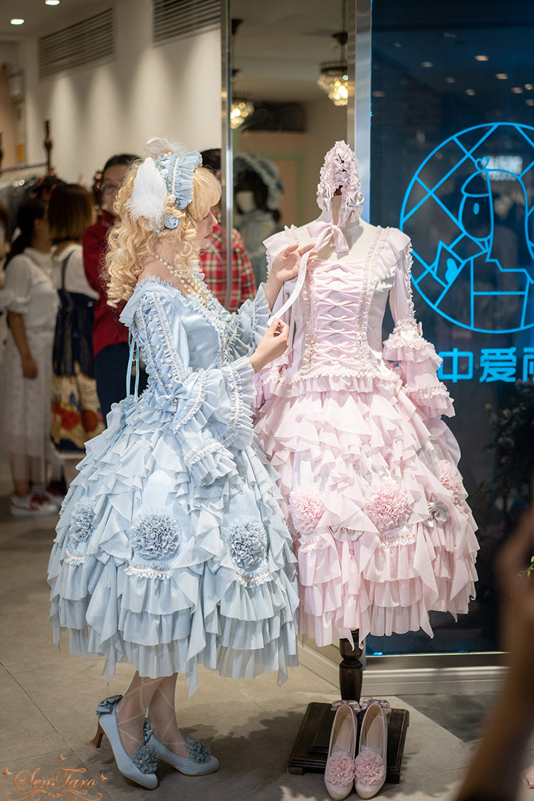 Sentaro - Snow Ear - Rococo Lolita OP Tea Party Dress