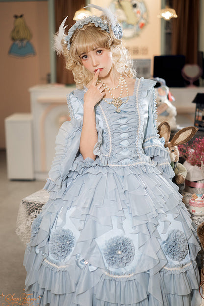 Sentaro - Snow Ear - Rococo Lolita OP Tea Party Dress