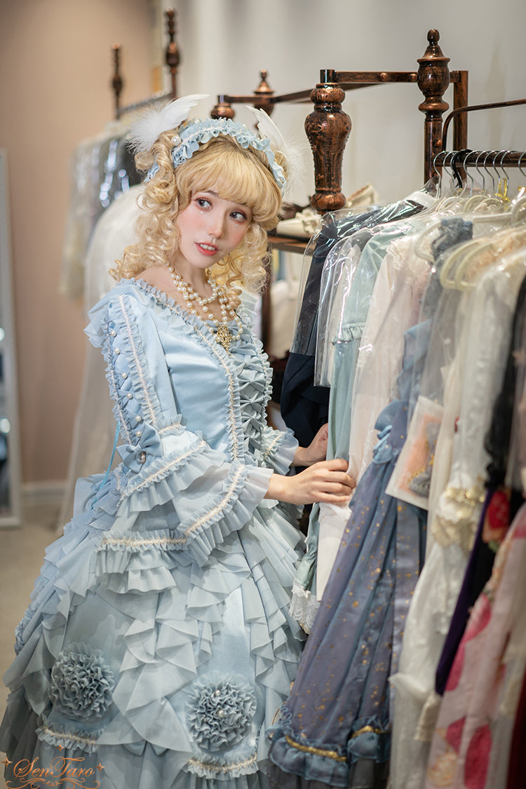 Sentaro - Snow Ear - Rococo Lolita OP Tea Party Dress