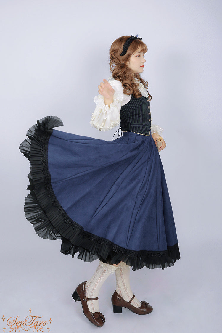 Sentaro - Canneles Elegant Classic High Waist Lolita Skirt