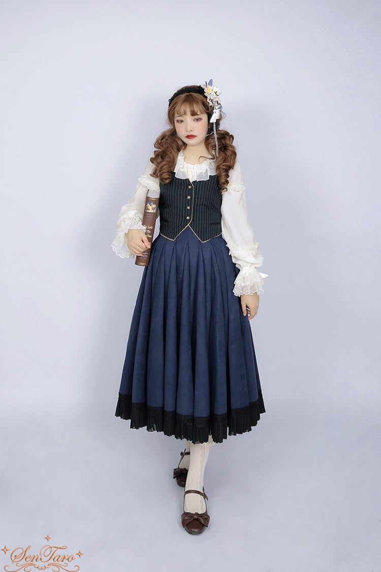 Sentaro - Canneles Elegant Classic High Waist Lolita Skirt