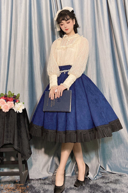 Sentaro - Canneles Elegant Classic High Waist Lolita Skirt