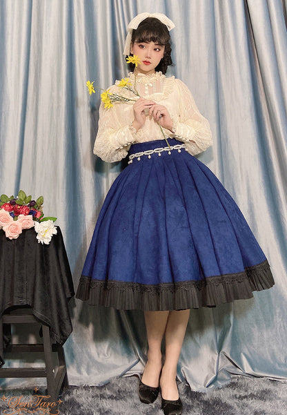 Sentaro - Canneles Elegant Classic High Waist Lolita Skirt