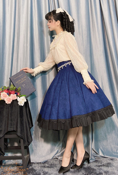 Sentaro - Canneles Elegant Classic High Waist Lolita Skirt