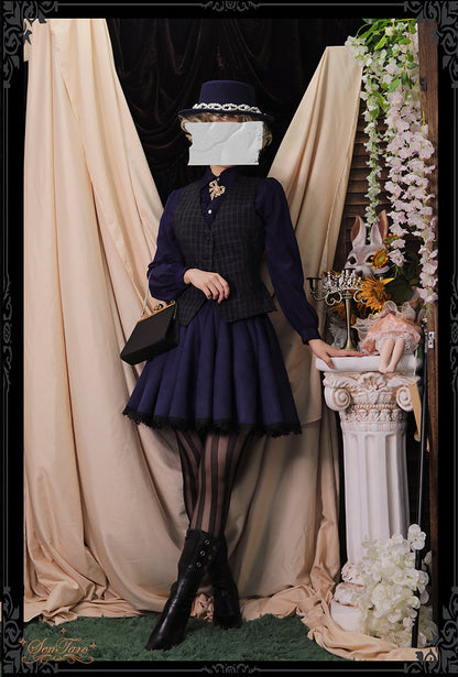 Sentaro - Canneles Elegant Classic High Waist Lolita Skirt