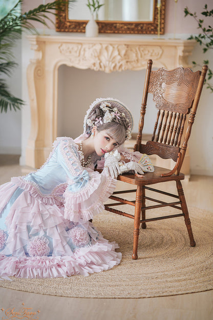 Sentaro - Snow Ear - Rococo Lolita OP Tea Party Dress