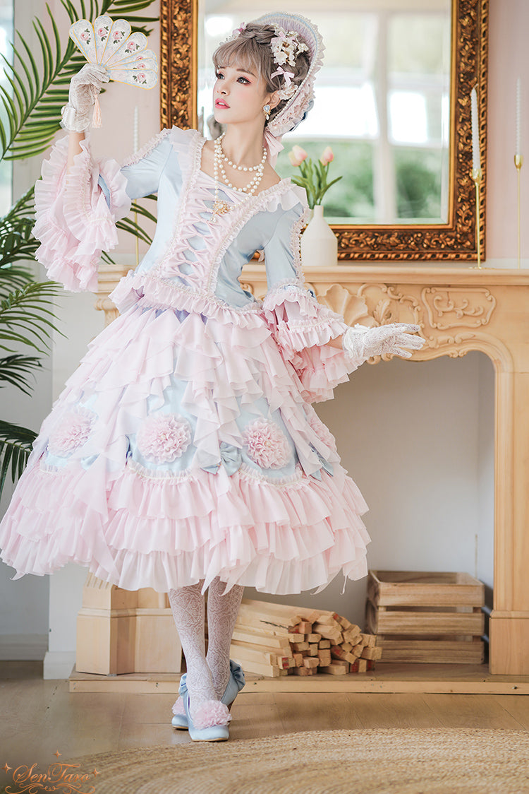 Sentaro - Snow Ear - Rococo Lolita OP Tea Party Dress